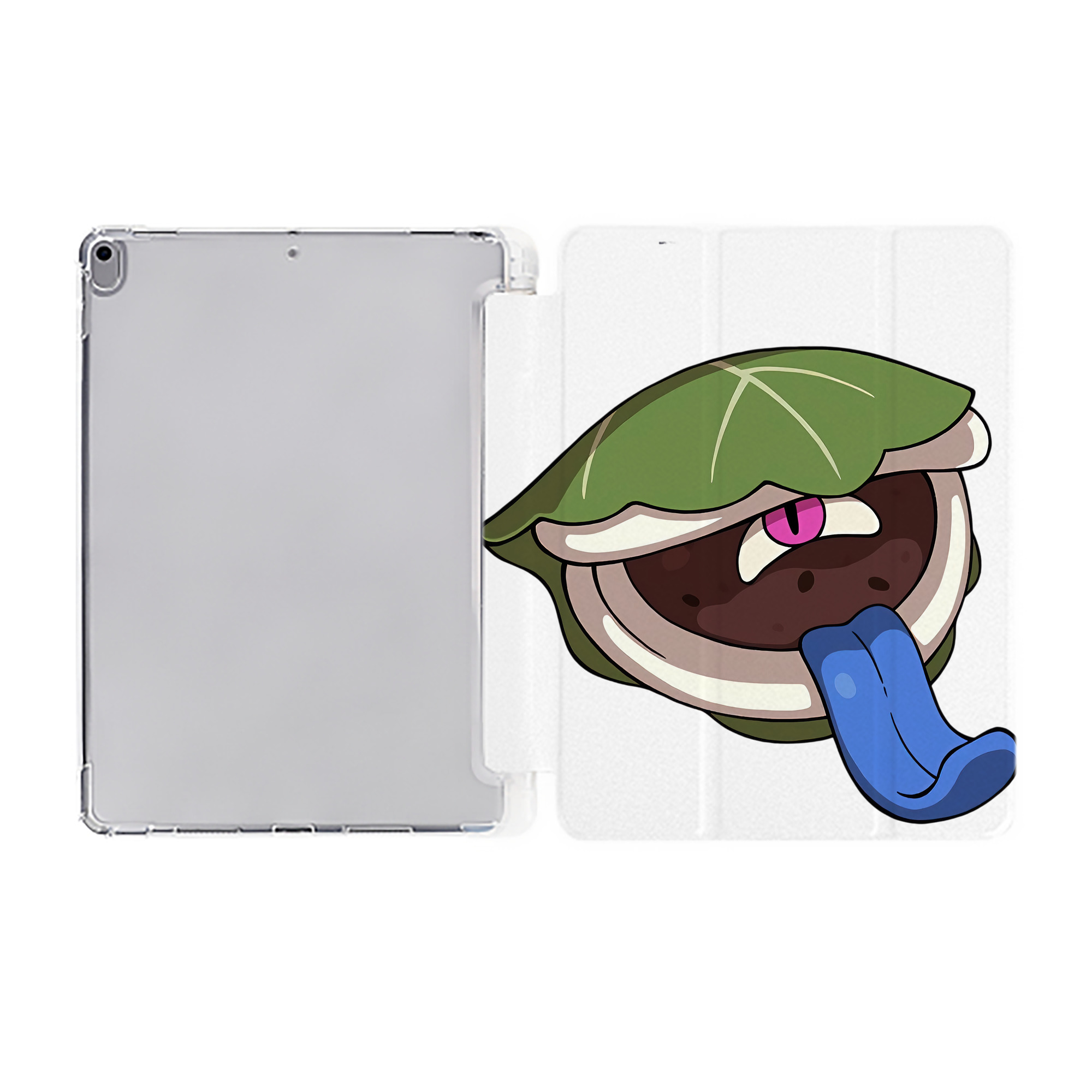 （画像用） 妖怪ウォッチ Yo-kai Watch IPad ケース ペン収納付き 三つ折りスタンド PUレザー×シリコン 対応機種9.5/10.5/10.9インチ